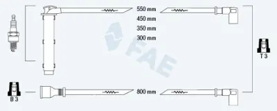 Juego de cables de encendido FAE 85760 Últimas Unidades